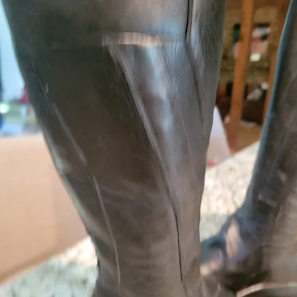 New A.S.98 DULCIE Black Knee-High Leather Boots 39 - Picture 3 of 10